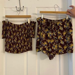 2 piece floral set